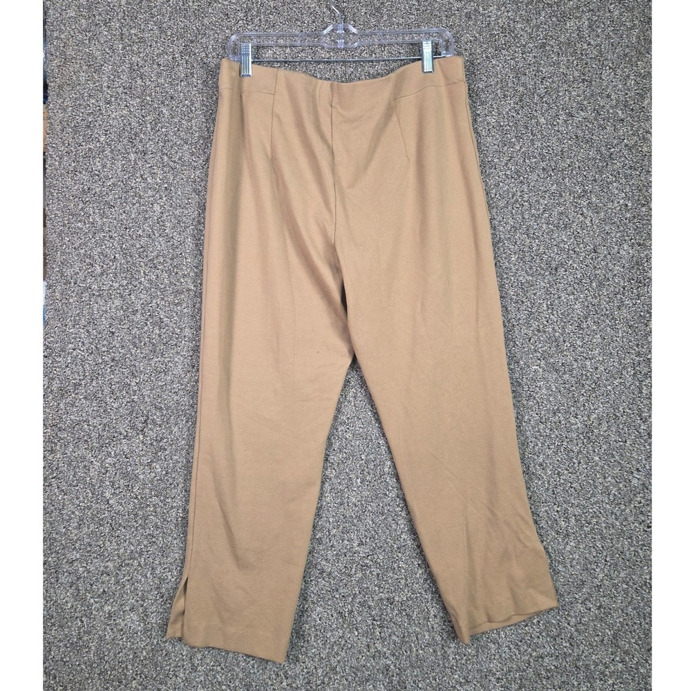 Autres Filles Trousers Womens Large‎ Tan Gold Button Ankle Slit YP25529CHU